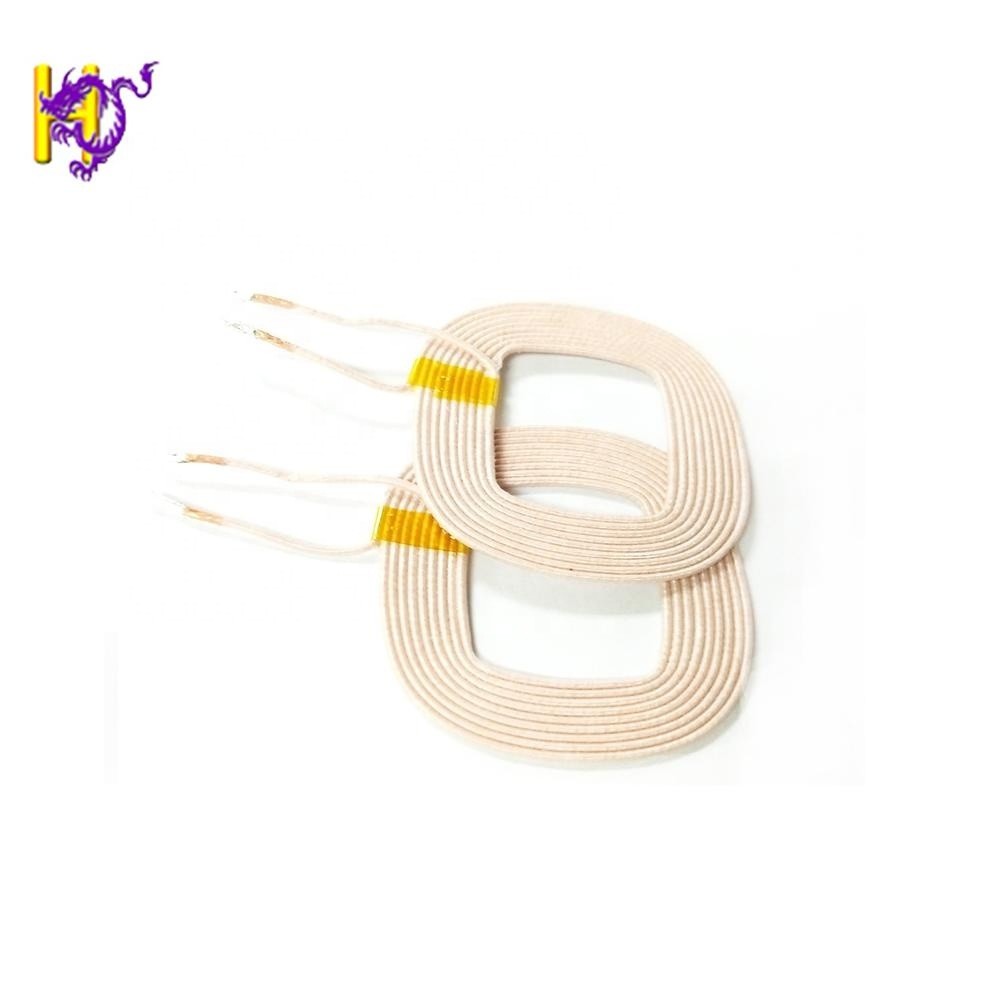 Small Double Layer Copper Induction Coil Litz Wire Air Charger Coil