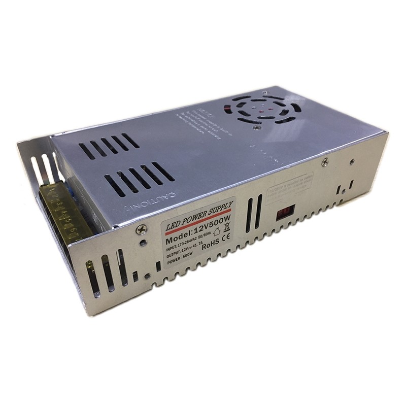 Led power supply 12v 500w Indoor power supply IP20 Transformer Adapter for LED Light