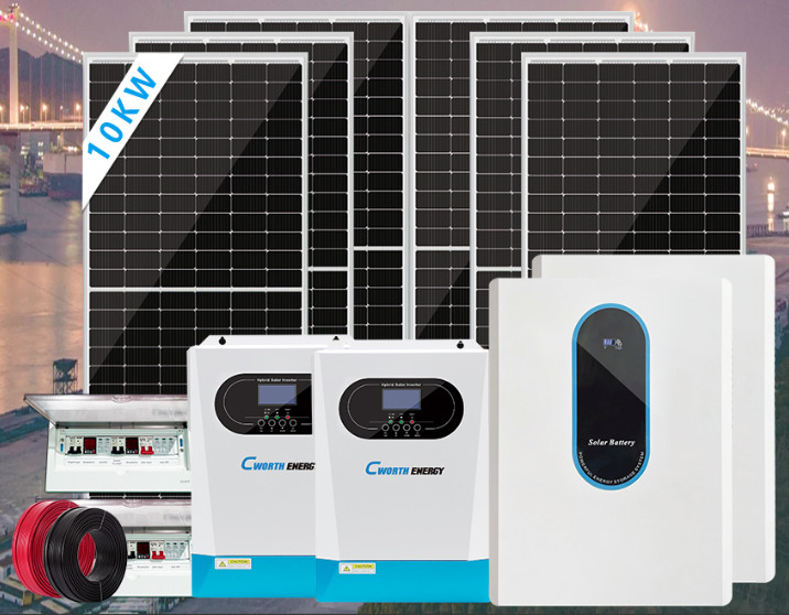 10KW 48V Original Factory Off Grid Type Wholesale Price Solar System With Battery