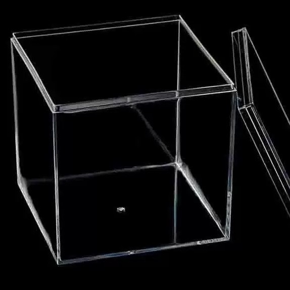 Custom Size Rectangle Clear Plastic Box Transparent Acrylic Box with Lid