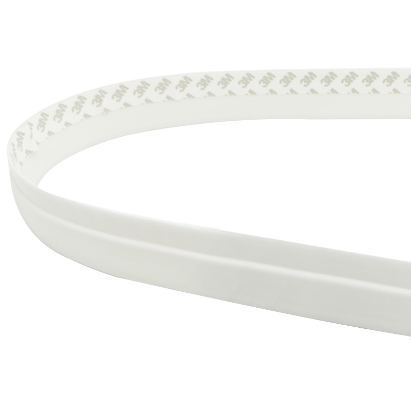 Self Adhesive Silicone Weather Stripping Door Seal With 3M Glue Tape White 45mm