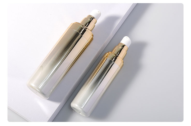 Electroplate Luxury Acrylic Set Liquid Foundation Bottle Face Cream Jar Pumb Spray Bottle For Cosmetic Packaging
