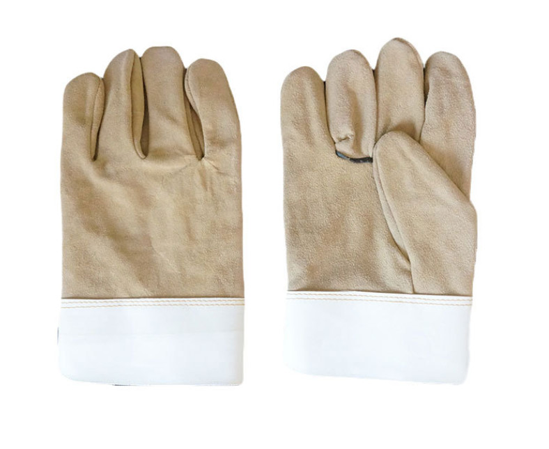 Thickened Wear-Resistant And Heat-Insulating Two-Layer Full Cowhide Welding Safety Gloves