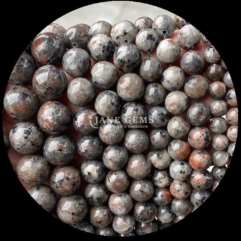 8mm Polished Gemstone Beads Hematite Yooperlite And More Various Types Crystal Healing Stone Loose Bead Strands for Fashion Accessories
