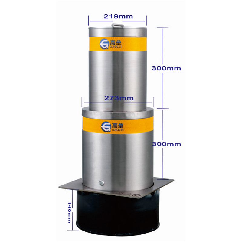 Roadway Safety Security Traffic Bollard Stainless Steel Parking Bollards