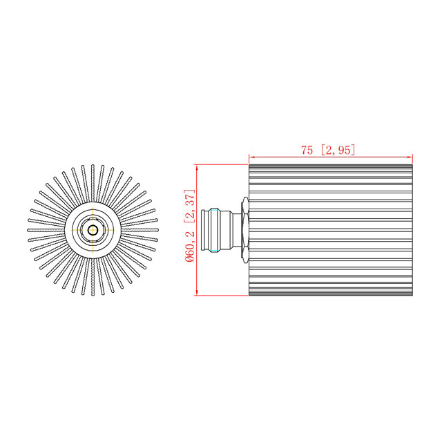 DC-6GHz 50W Dummy Load / Termination Load 4.3-10 Female