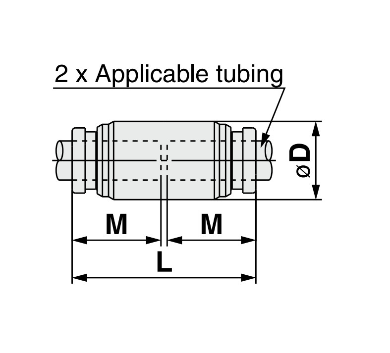 SMC Pneumatic KQG2H16-00 Straight Connector SUS312 0-1Mpa