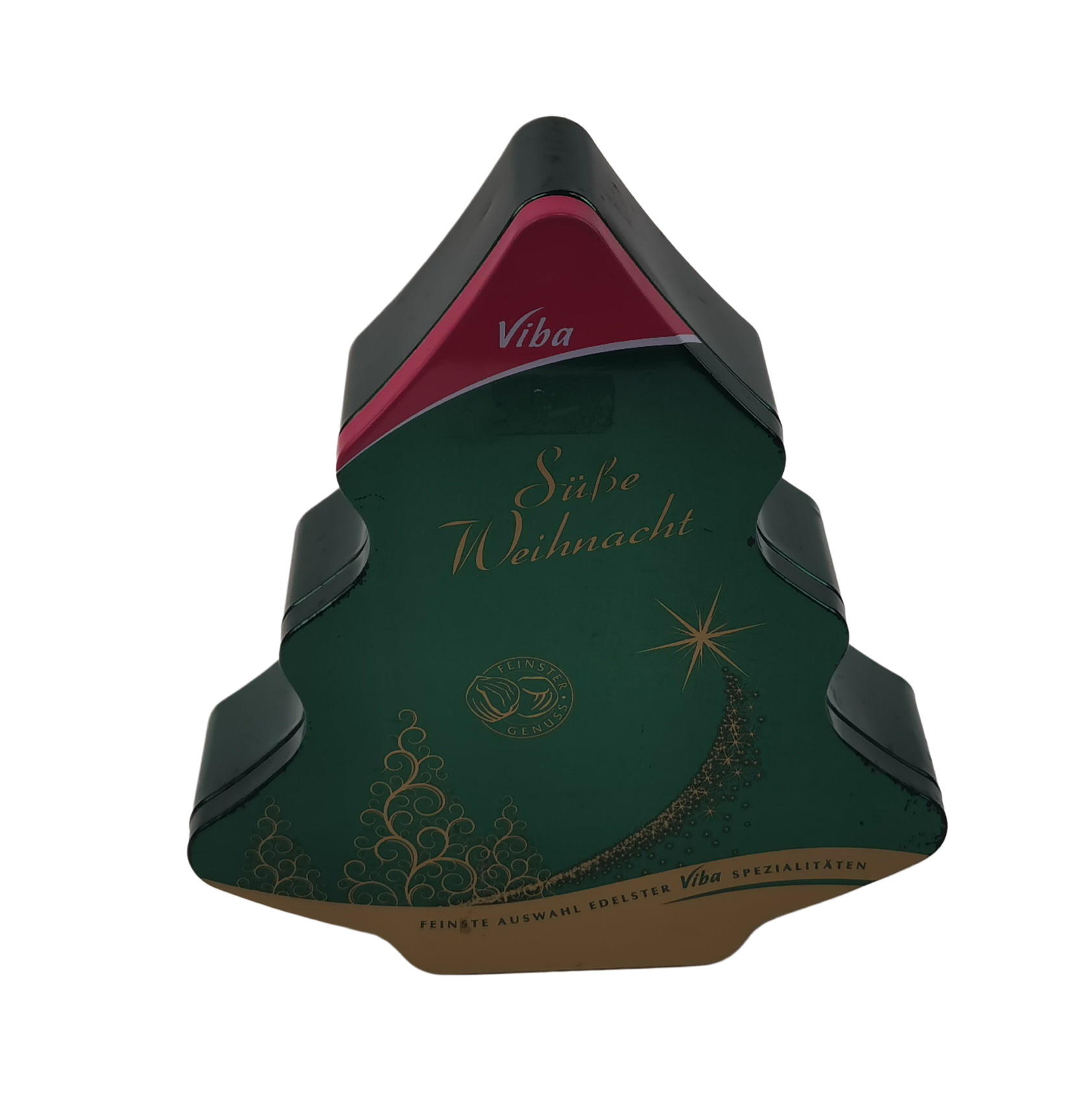 Vintage Tree Shaped Bulk Christmas Tins Empty Tin Container Packaging OEM ODM