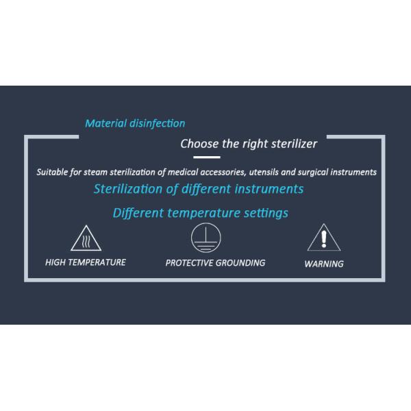 LCD Desktop Drying Sterilizer Pulsating Three Times Pre Vacuum Disinfection Cabinet