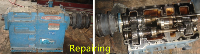Plastic Extruder Gearbox Remade , Toshiba 9Nm / Cm3 Transmission Overhaul