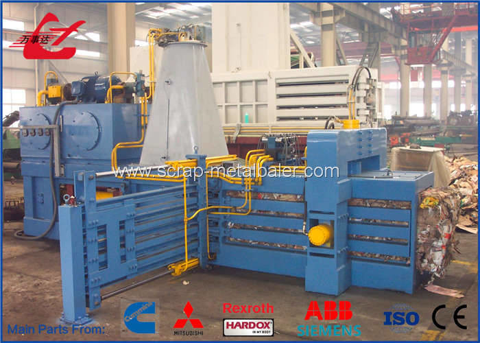 37KW Horizontal Plastic Bottle Baler , Waste Paper Baling Machine for PET Bottles