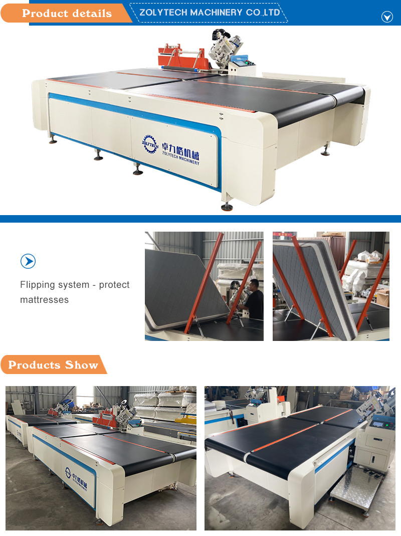 15-20pcs/H Automatic Flipping Mattress Tape Edge Machine 50-500mm Sewing Thickness OEM