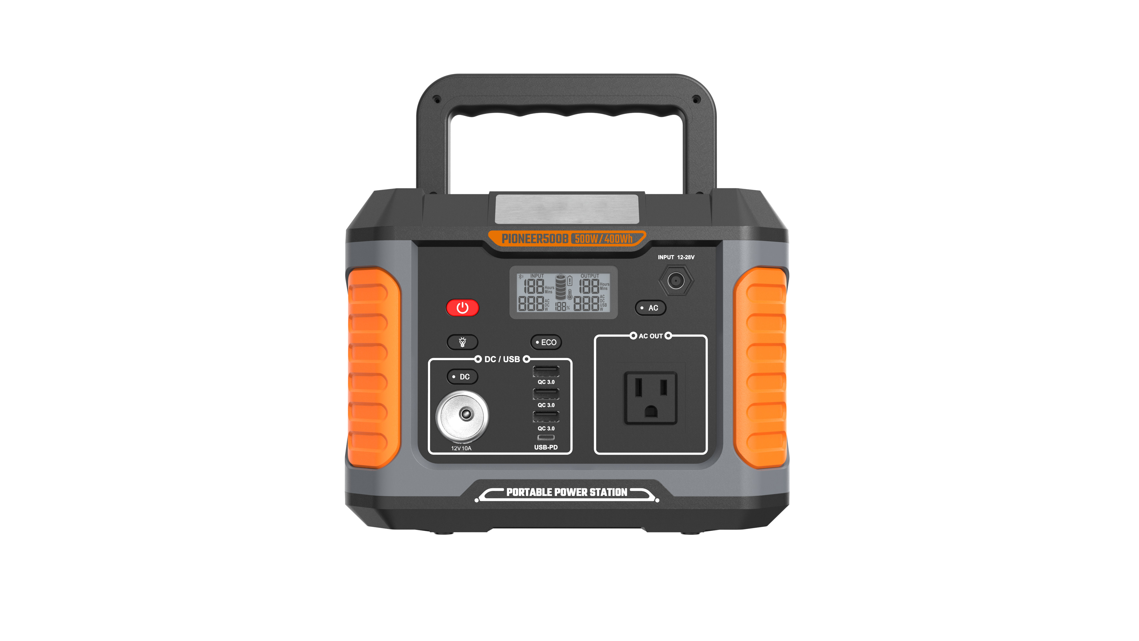 Long Cycle Time LED Lighting 500W Portable Power Bank