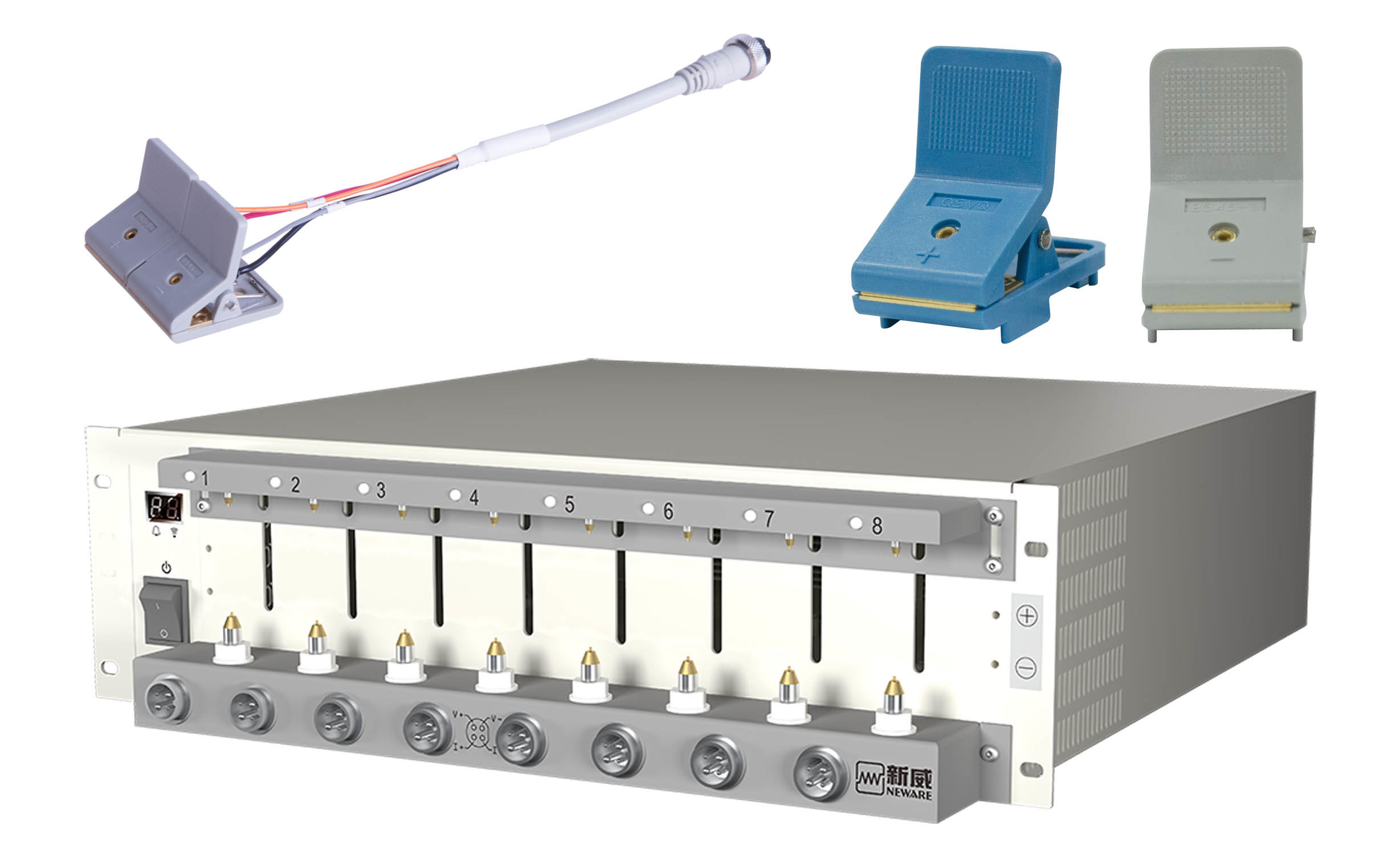 Consumer Battery Discharge Capacity Tester , 5V12A 8CH Automotive Battery Analyzer