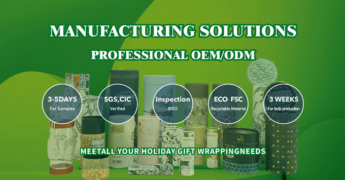 Custom Green Luxury Packaging Christmas Wrapping Decoration Bows Gold Hot Stamping Lid And Base Boxes For Cosmetic