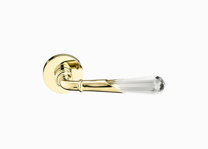 Interior Crystal Classic Door Handles 145mm 62mm For Home Hardware