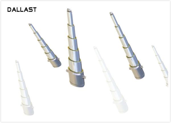 2 / 3 / 4 Stage Hydraulic Cylinder , Telescopic Agricultural Farm Truck