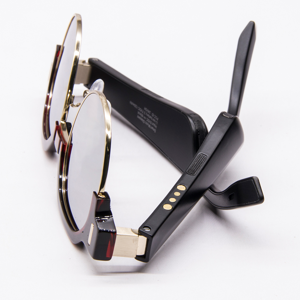 Design cheapest Dimming Switchable Remote Frame Smart Glasses BT Sunglasses New product Call and Listen to music