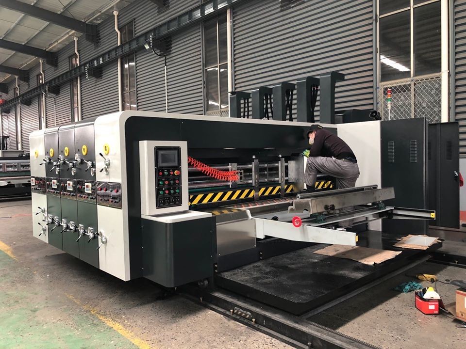 Fullly Automatic Corrugated Carton Flexo Printing Machine 4 Colour