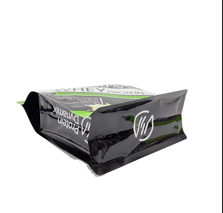 Active Protein Plus Aluminum Foil Pouch Custom Printed Stand Up Whey Protein Powder Packaging Bags Pouch With Zipper