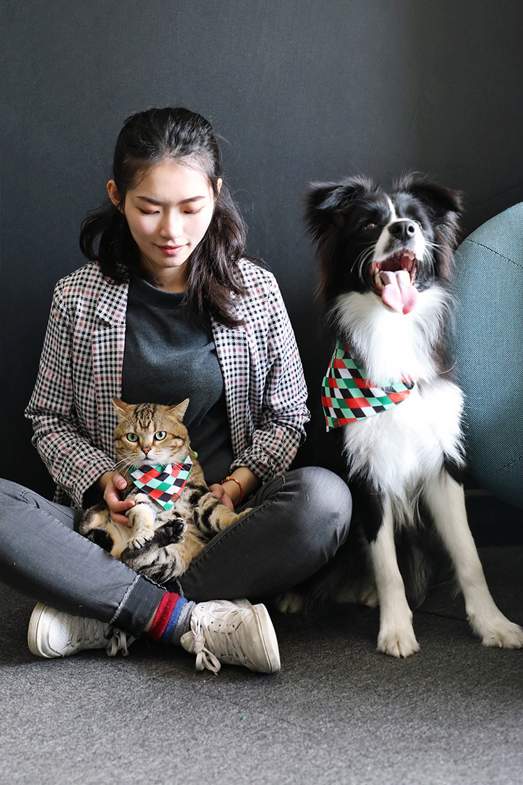 Slip On Christmas Dog Bandana Collar Dog Neck Handkerchief Sublimation