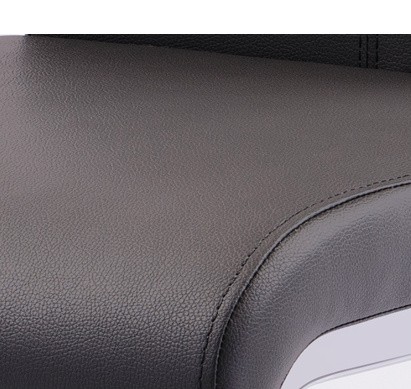 Wear Resistant Leather Dining Room Chairs With Electroplated Steel Legs