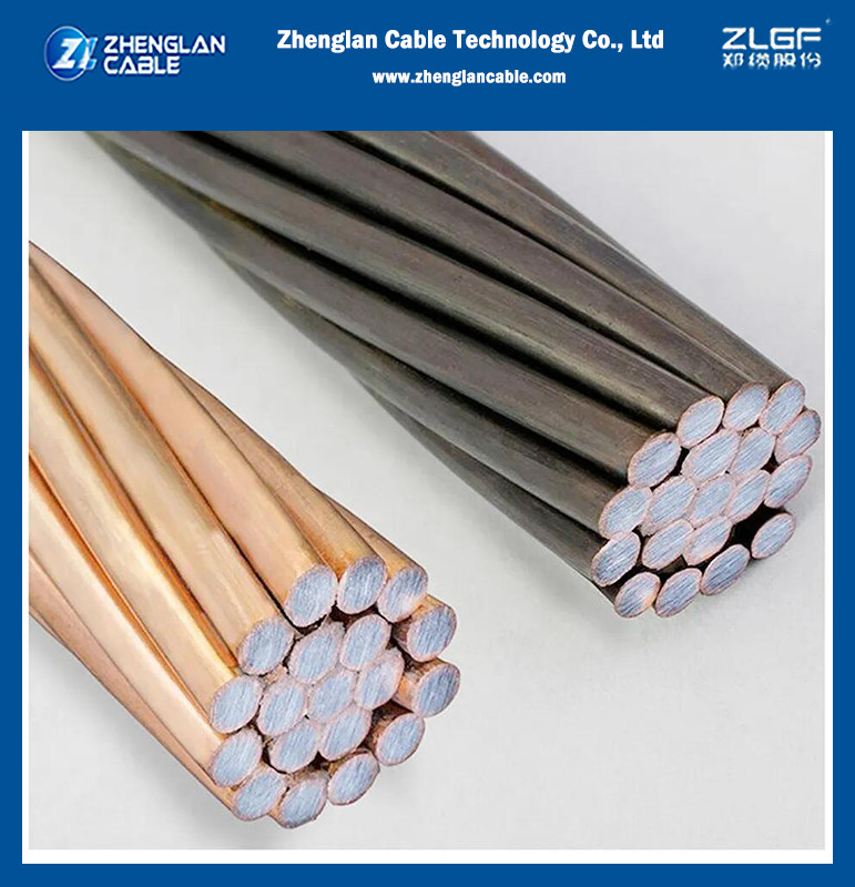 ASTM B227 Copper-Clad Steel For Bonding & Grounding 21%IACS - 45%IACS Conductivity