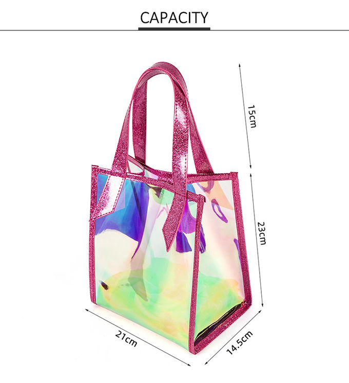 Custom Logo Printing Lightweight TPU Clear PVC Handbags