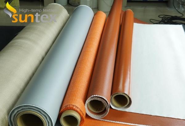 China Manufacturer Thermal Insulation Silicone Coated Fiberglass Cloth welding