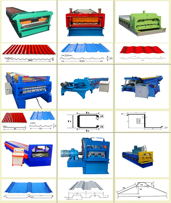 Good quality factory directly trapezoidal Steel roof panel Sheet roll forming machine