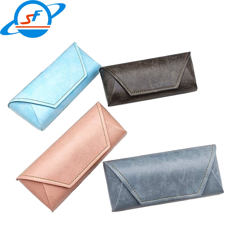 Unisex Soft Leather Spectacle Cases With Interior Flannel SGS Certified