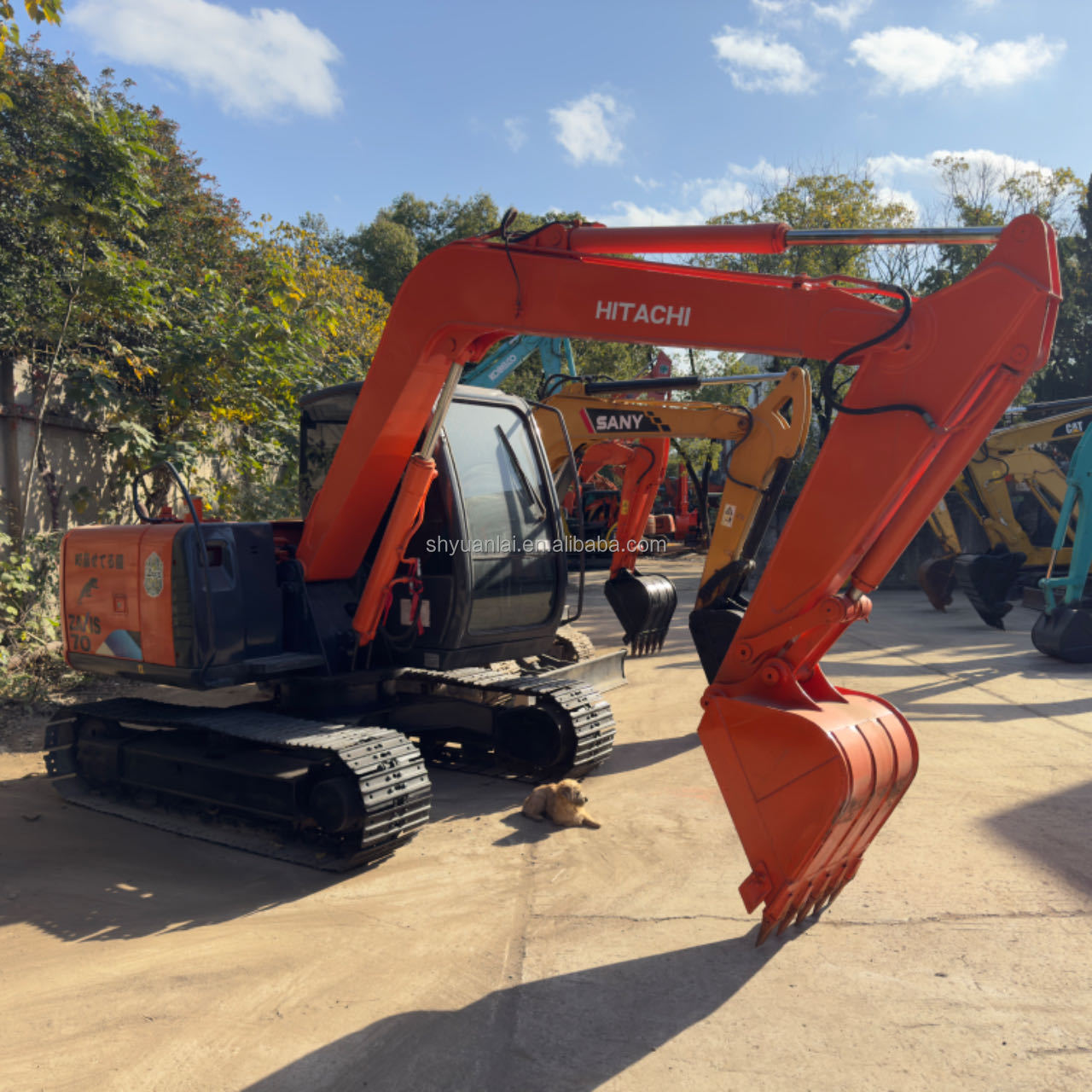 7Ton used HITACHI ZX70 ZX70-3 ZX70-5 ZX65U excavator with low working time and good quality for construction