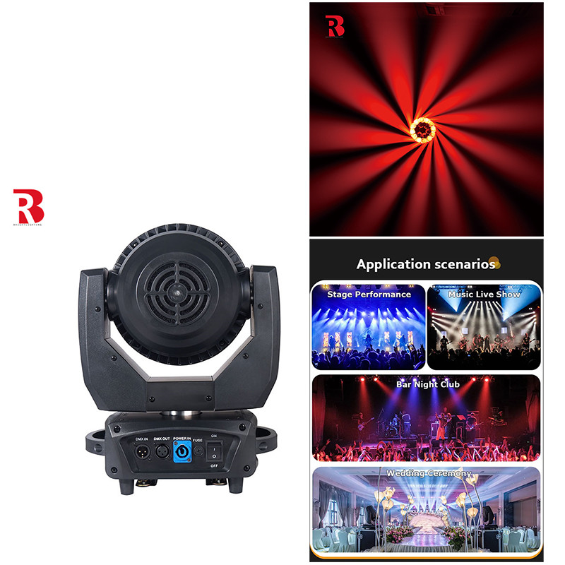 30pcs 0.18W RGB 3 In 1 LED Moving Head Rotating Gobo For TV And Film Production