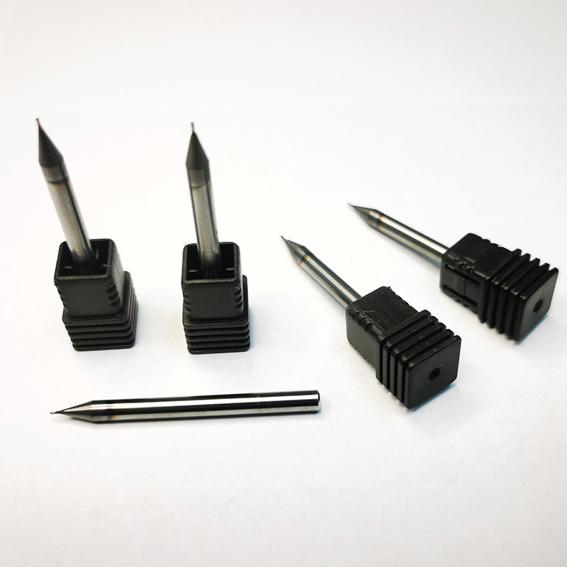 Tungsten Carbide Micro 2 Flute Ball Nose End Mill 0.3mm Hrc55