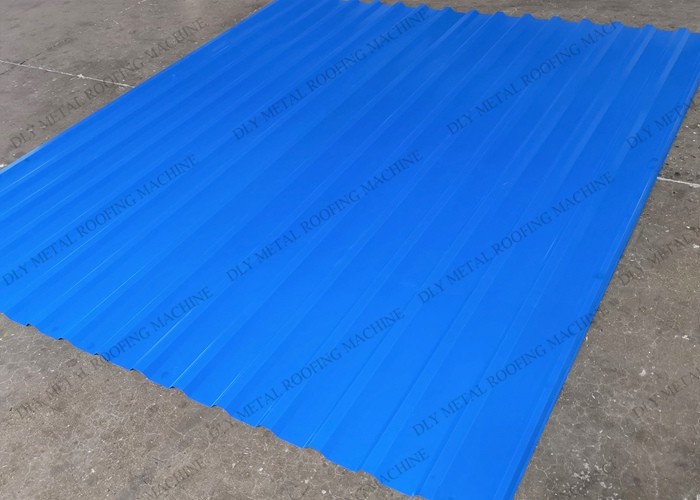 Q235 Glazed Roof Tile Roll Forming Machine PLC Sheet Metal Forming Machine