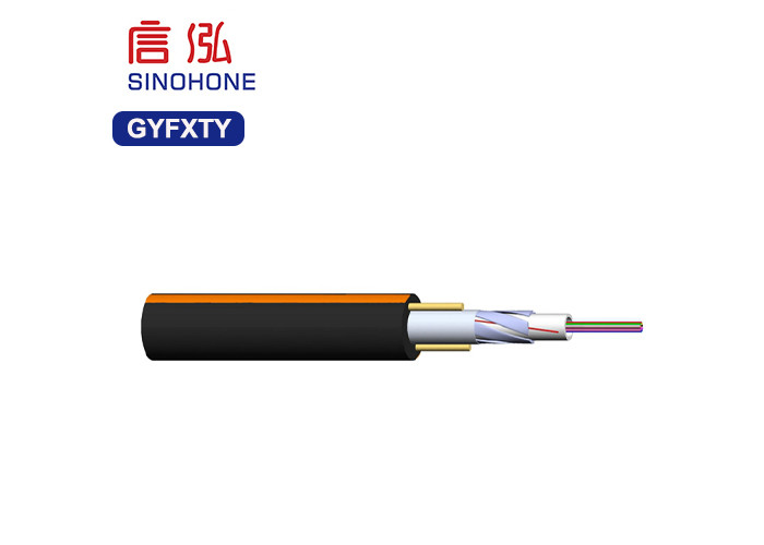 Non Metallic Uni tube Outdoor Fiber Optic Cable Waterproof With Customized Length