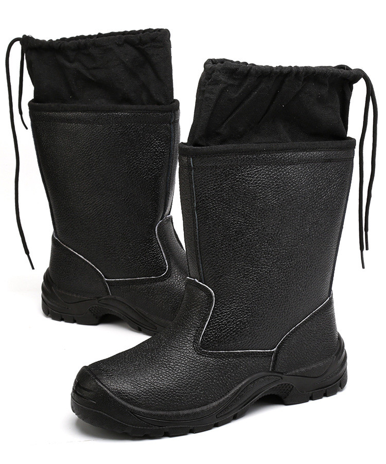 Kevlar Midsole Safety Shoes Cowhide Genuine Leather Work Boots with Steel Toe