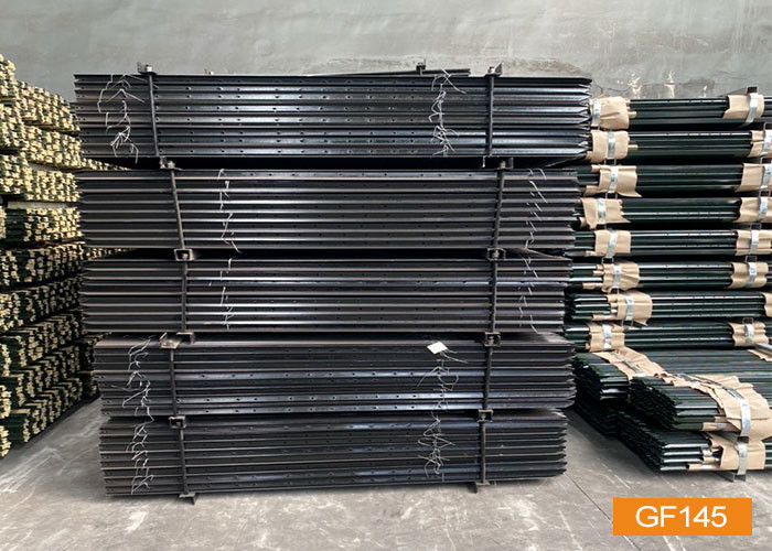 painted colors H2400mm Steel Metal Star Pickets