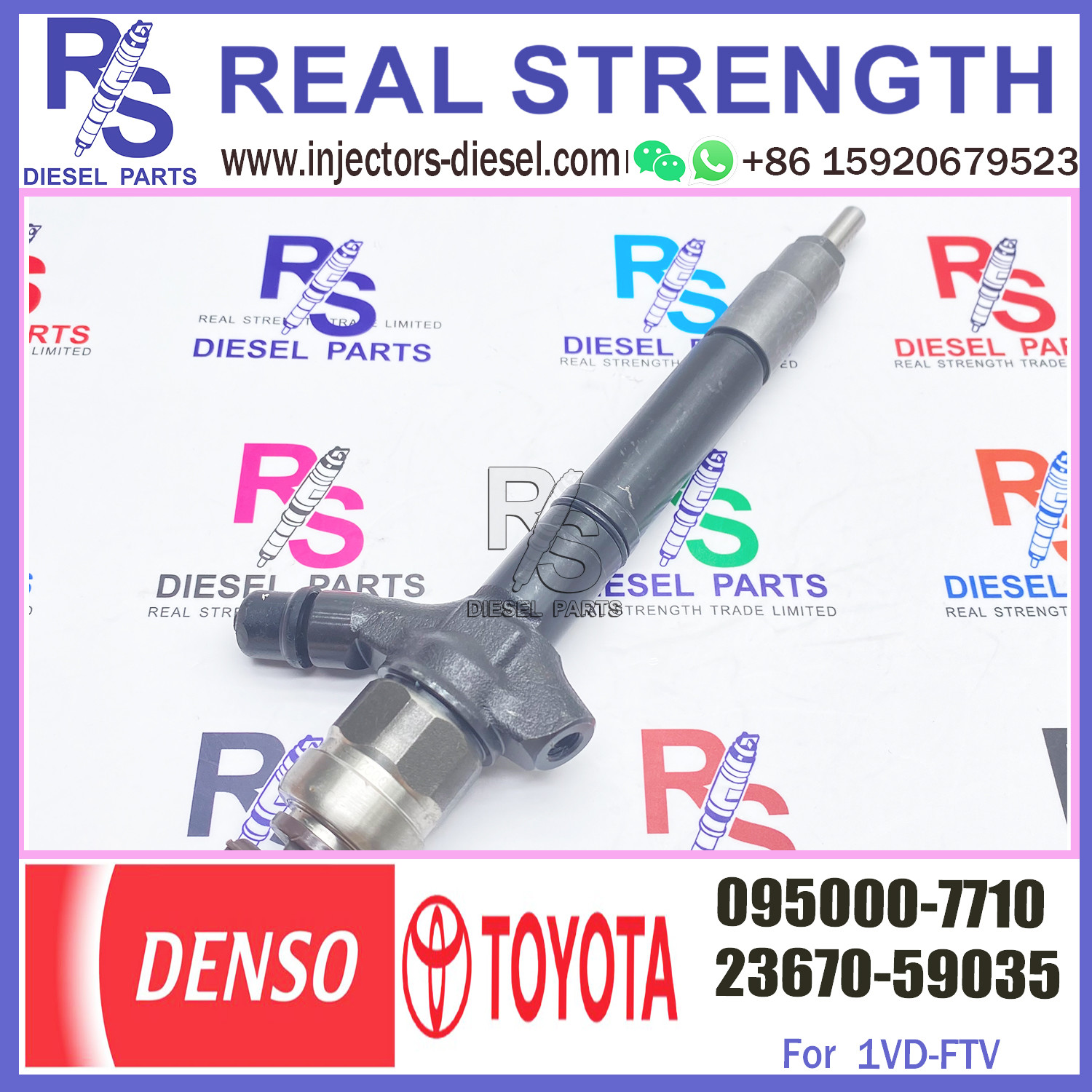 Original and New Common Rail Injector 095000-7710 0950007710 23670-51030 For toyota landcruiser 200 V8 1VD-FTV 4.5L 0950