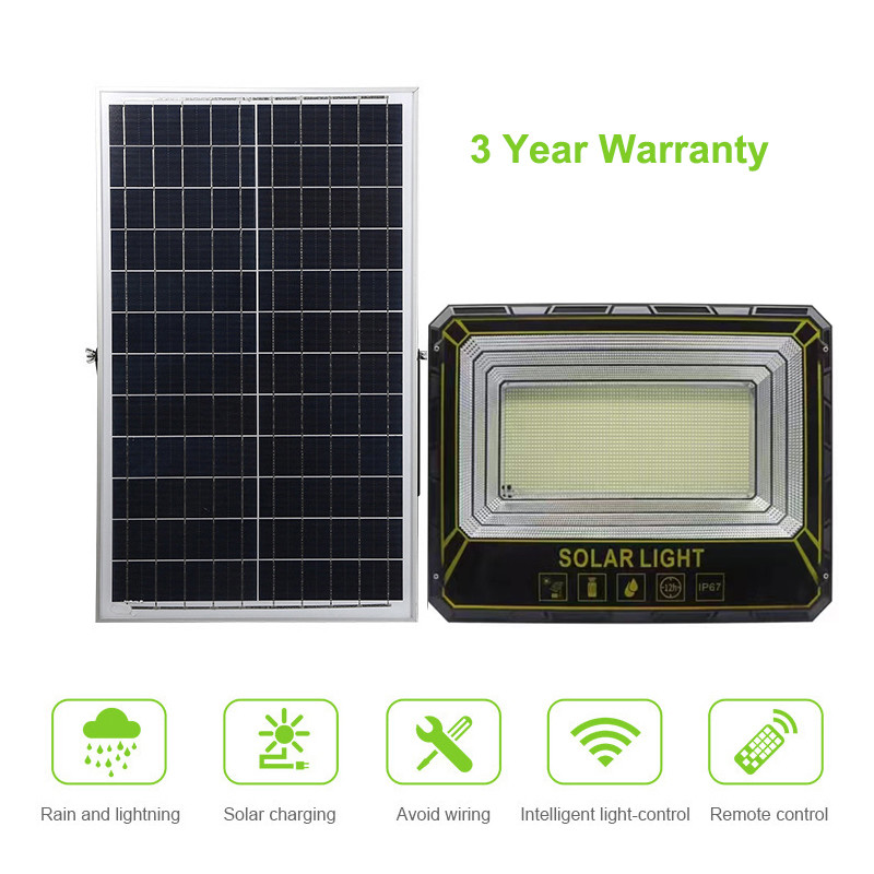 Outdoor Solar Powered Reflector LED Flood Light 500W 1000W IP66 Waterproof