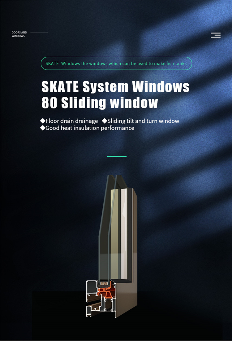 Advanced Production Facility Facade Decoration Solution Double Layer Soundproof Sliding Windows