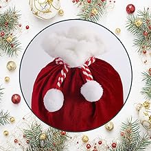 santa sacks with drawstring