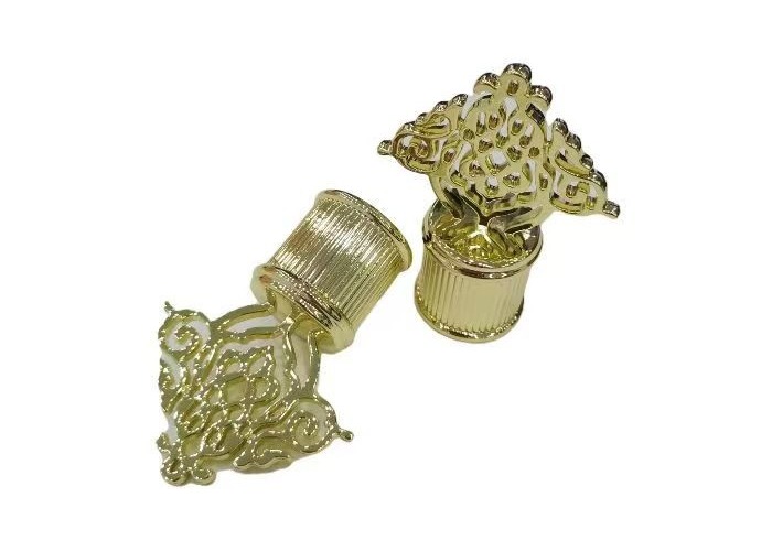 High-End Product Perfume Bottle Lid Metal Caps Design Zinc Alloy Perfume Lids