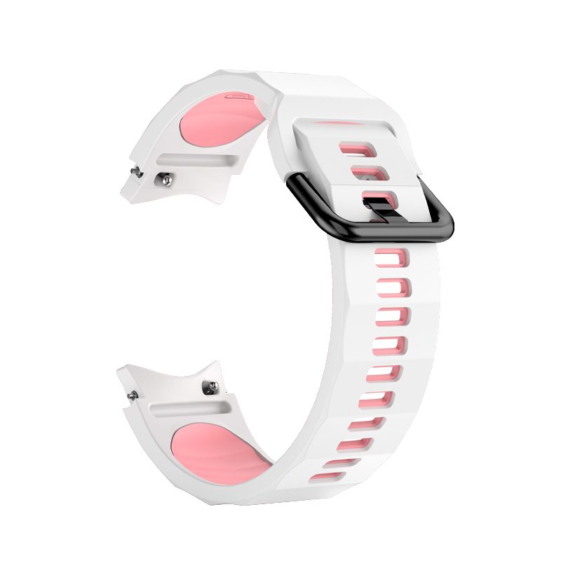 Custom Dual Color Silicone Watchband for Samsung Galaxy Watch 5 Pro