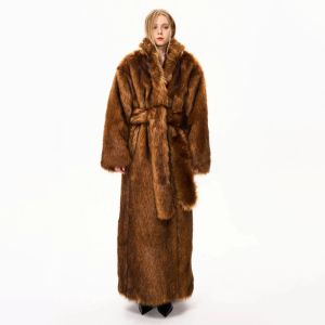 Buy cheap Thick Oversized Faux Fur Long Fluffy Coat product