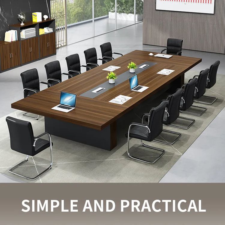25mm Thickness Table Top Office Furniture Conference Long Table for Large Negotiation