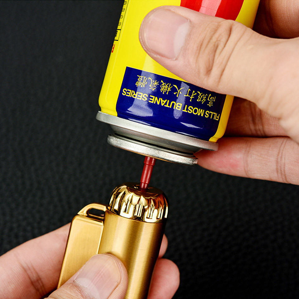 One Inch Tinplate Gas Lighter Refill Valve With Adaptor