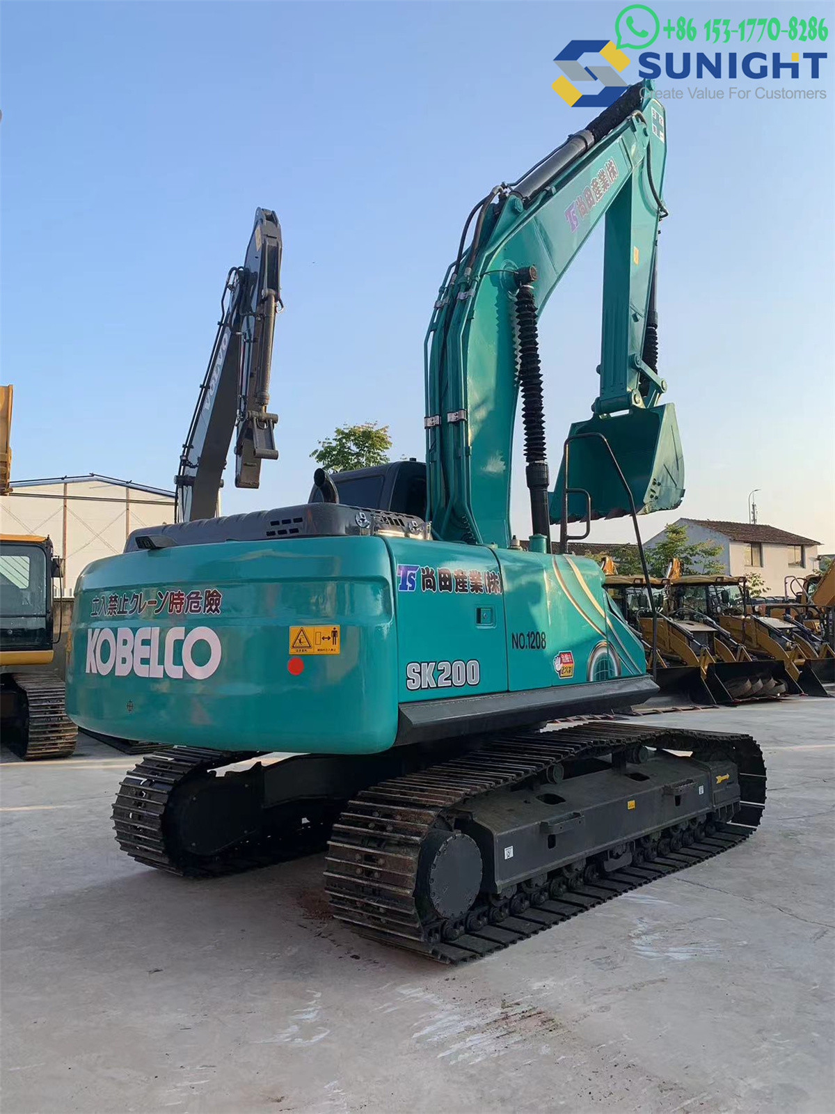 Kobelco Sk200 SK75 Excavator Machine Japan Original Crawler Shanghai Used Excavators