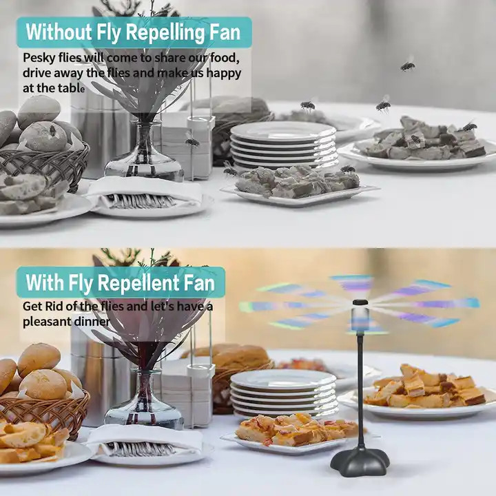 JZ Wholesale Mosquito Repellent Insect Control ABS Summer Fruit Fly Fan Free Standing Flying Insects Trap