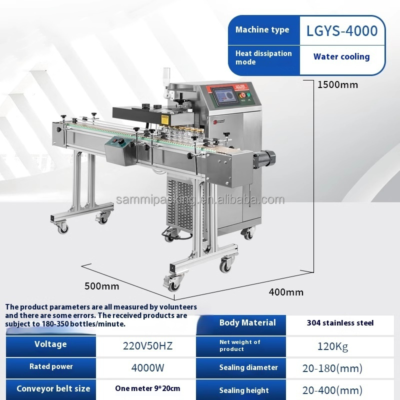 Water Cooling LGYF-4000 Induction Aluminum Foil Sealing Machine for Continuous Sealing